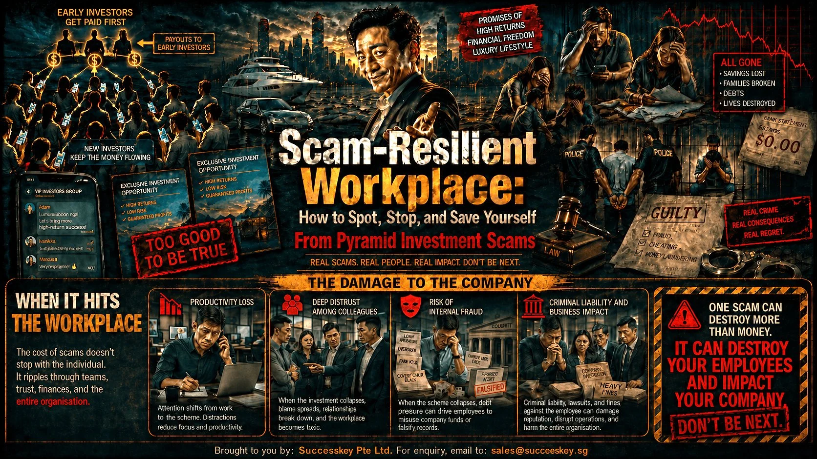 Scam-Resilient Workplace: Spot and Say No to Pyramid Investment Scams